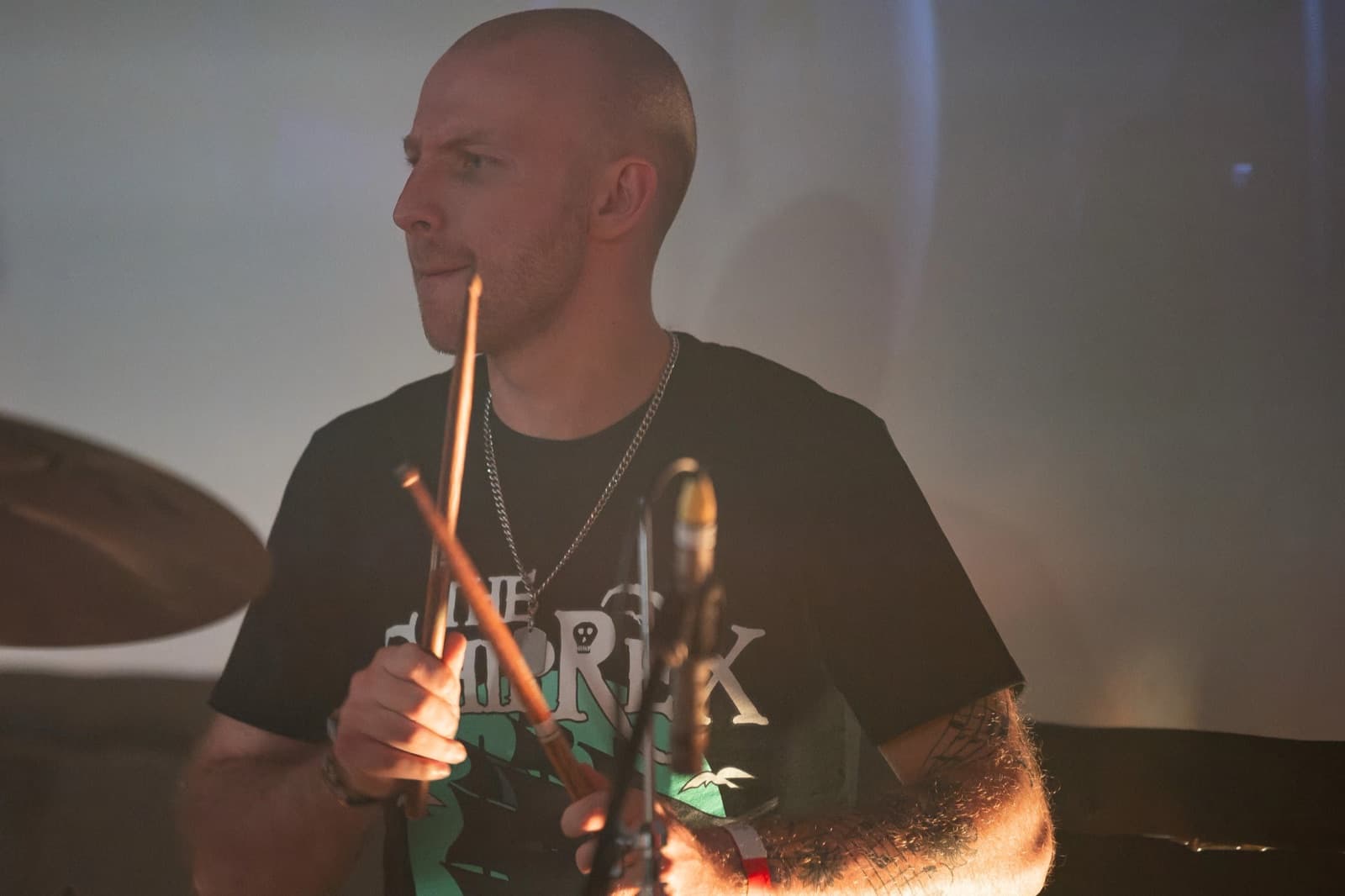 Daniel on the drums with The Shiprex